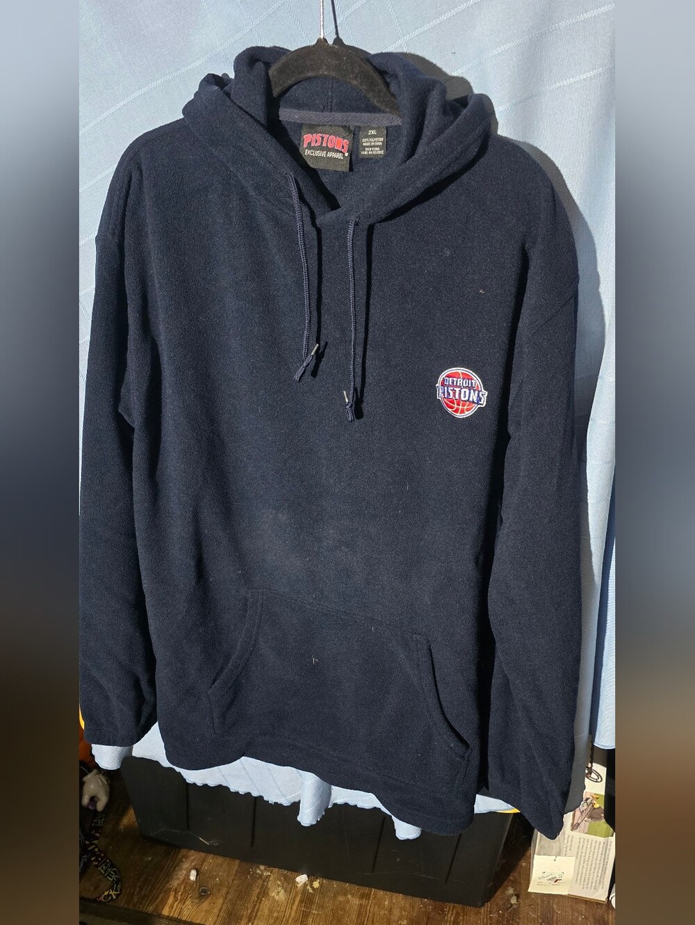 Detroit Pistons Men's Navy Hoodie Sweatshirt